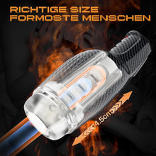 Laden Sie das Bild in den Galerie-Viewer, Masturbieren FüR MäNner - Masturbatoren FüR Die MäNner Mit 5 Saugmodus Und 10 Vibrationsmodi, Taschenmuschi FüR Die MäNner 3d Realistische Vagina Heizung