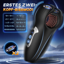 Laden Sie das Bild in den Galerie-Viewer, Masturbieren für Männer Masturbator Penis Trainer mit 10 Beißfunktion Sex Spielzeug für die Männer Handheld Penis Vibrator Masturbatoren mit 3D-Weichpartikel 10 Vibrationsmodi Männer Mastorbator