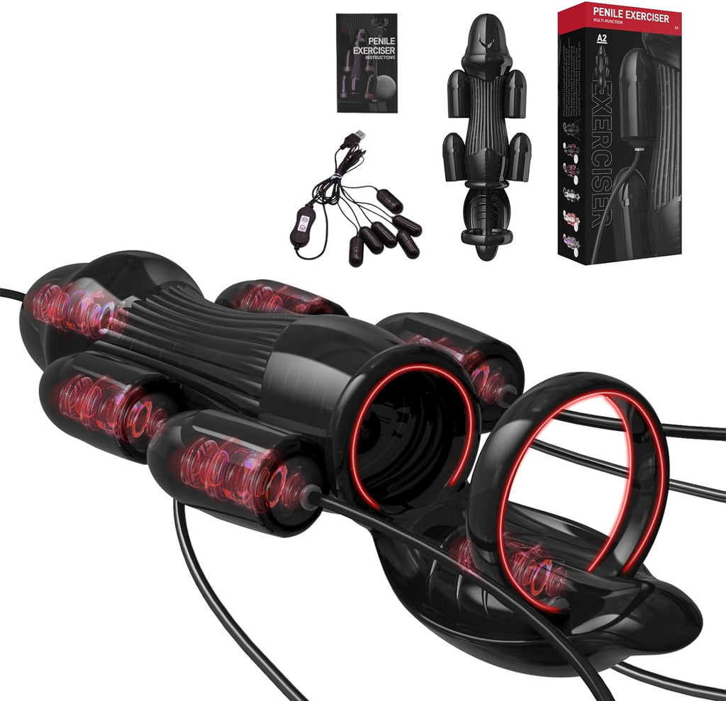 Penishülle mit Masturbieren für Männer,Sexspielzeug für Männer solo,Penis Sleeve mit Vibrator,Penismanschetten,Sex Toyset Herren,Masturbator,Sex Spielzeug für die Männer (Ultimate)