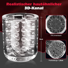 Laden Sie das Bild in den Galerie-Viewer, Masturbieren für Männer Elektrisch, Masturbator Sex Spielzeug für die Männer Solo mit 7 Vibration Stoß und Rotationsmodi, 3 in 1 Sexspielzeug Taschenmuschi Penis Masturbatoren Sex Toys Pussy