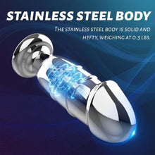 Laden Sie das Bild in den Galerie-Viewer, Anal Vibratoren Metall Analplug mit 10 Vibrationsmodi und Fernbedienung Buttplug Dildo Vibratorstarb Prostata Stimulator Vibrator Sexspielzeug für Männer Frauen und Paare