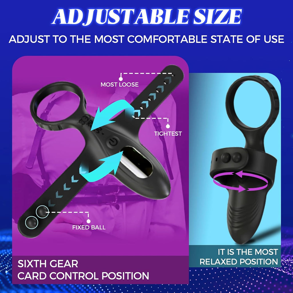 Buntune Elektrische Masturbator Cup mit 10 Vibrationsmodi, Penis Trainer Vibrator mit Langwährende Erektion Penisring, Silikon Eichel Stimulator Masturbieren Sexspielzeug für Männer Solo