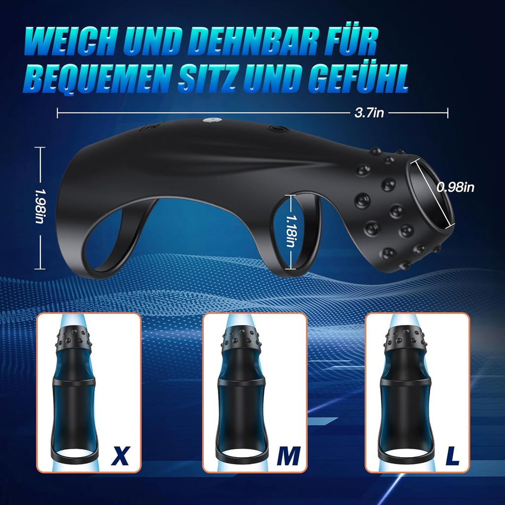 Penisring Sex Spielzeug Für Die Paare, Sex Spielzeug Für Die MäNner Penis Ring 10X Vibrator Mit Fernbedienung, Cockring LangwäHrende Erektion, Penisringe Sex Spielzeug Für Die Frau Klitoris Extrem