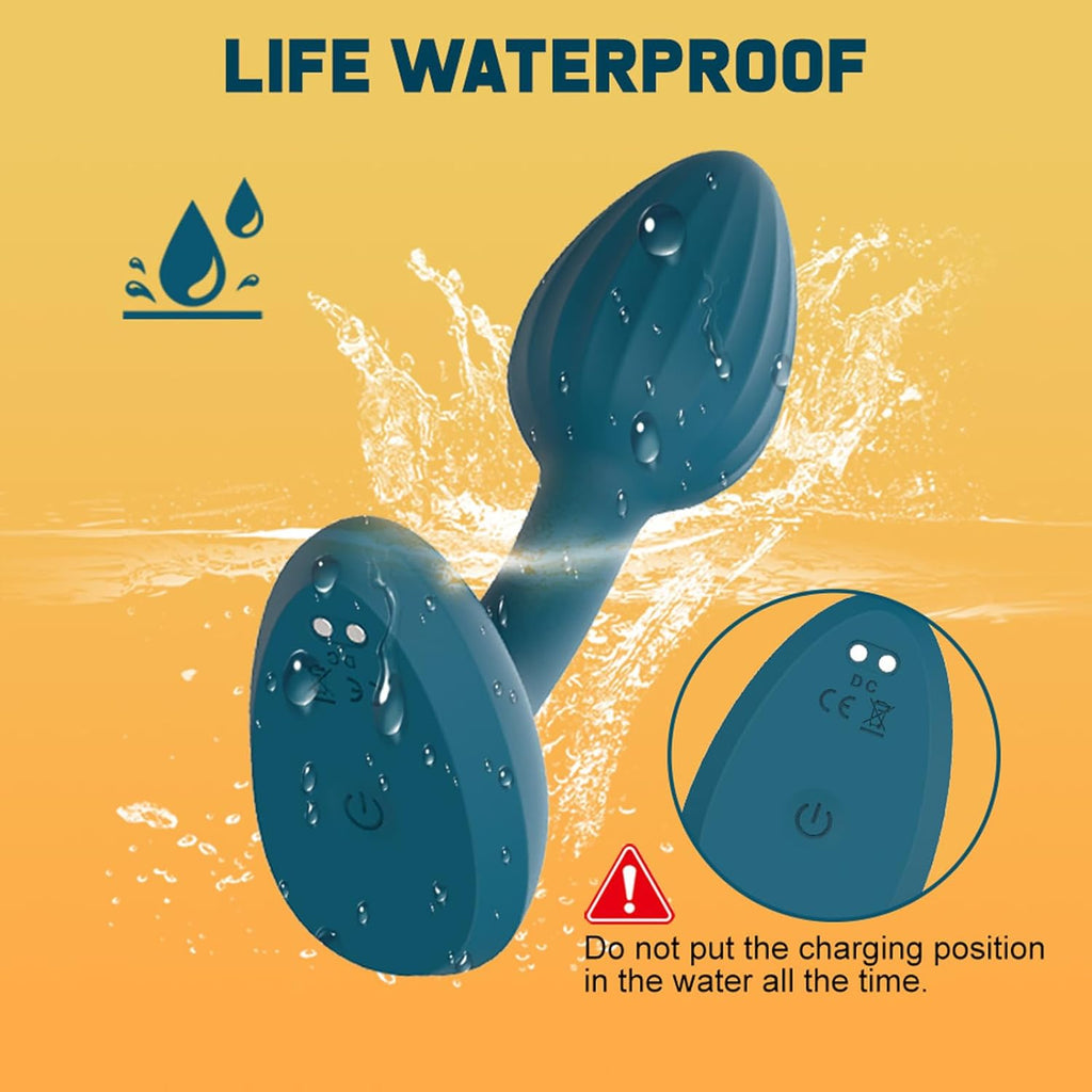 Analvibratoren für Mann Analplug mit APP-Steuerung und Fernbedienung Anfänger mit 10 Intensive Vibrationen Wiederaufladbarer Silikon Anus Vibration Prostata Massagegerät