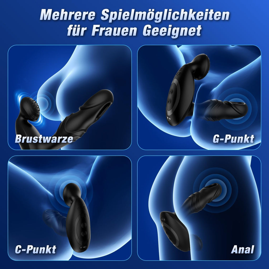 Analvibratoren für Männ Prostata Stimulation Männer Analplug für männer mit 10 Schlagmodi 10 Vibrationen Sexspielzeug für die Männer Anal Vibrator Dildo Vibratorensets für Männer Perineum Stimulation