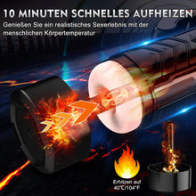 Laden Sie das Bild in den Galerie-Viewer, LED Mastrubrator für Manner Handfrei mit Schub, Saug und Vibrationsmodi, Penis Vibratorensets Sexspielzeug für Manner Solo