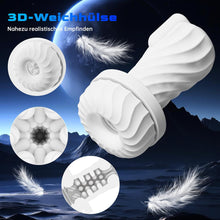 Laden Sie das Bild in den Galerie-Viewer, Masturbieren für Männer Elektrischer Masturbator, Sex Spielzeug für die Männer mit 3 Verdrehung &amp; 5 Teleskopfunktion Vibratiosmodi, 3D Realistisch Vagina Heizung Masturbatoren Taschenmuschi Sex Toys