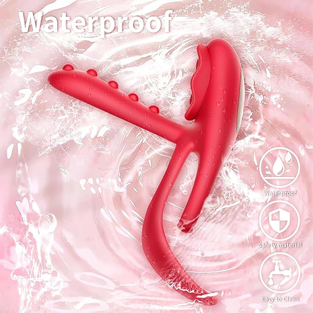 3 in1 Penisring Extrem Sexspielzeug für Paare Penis Vibrator mit 10 Vibrationsmodi für Frau Klitoris Stimulator Cockring Sexspielzeug für Männer längere Erektion Perineum Massage Penisringe