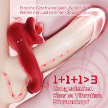 Laden Sie das Bild in den Galerie-Viewer, Penisring Vibrator, Sexspielzeug für die Paare Extrem Penis Vibrator 10 G-Punkt Vibrationsmodi and 10 Zungenlecken Klitoris Stimulator Cock Ring Sex Spielzeug für die Männer Frauen
