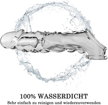 Laden Sie das Bild in den Galerie-Viewer, Penishülle mit Vibrator für 9 CM Penisverlängerung,Penis Sleeve erotisches Sexspielzeug für die Männer Penis Hülle Penismanschetten Sex Toyset Herren (Transparent)