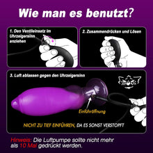 Laden Sie das Bild in den Galerie-Viewer, Anal Dildo Groß Monster Aufblasbar Fantasy Dildo Knot Dog Inflatable BDSM Analdildos Anal Toy XXL Dildos Pump Analdehner Fetisch Analplug Sex Spielzeug für die Männer Frauen Paare