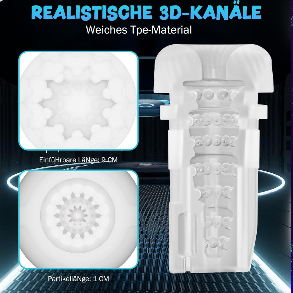 Elektrischer Masturbator Cup, Masturbieren für Männer mit 3 Saugmodi 7 Modi Teleskopfunktion, Sex Spielzeug für die Männer, Masturbieren für Männer, Taschenmuschi Penis Masturbatoren