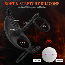 Laden Sie das Bild in den Galerie-Viewer, Penisring Vibrator für Männer enis Ring für Paare Extrem,7 Vibrationsmodi Cockring Penistrainer Sexspielzeug für Klitoris für längere Erektion Stimulation Penis Sex Toys penisring mit vibrator