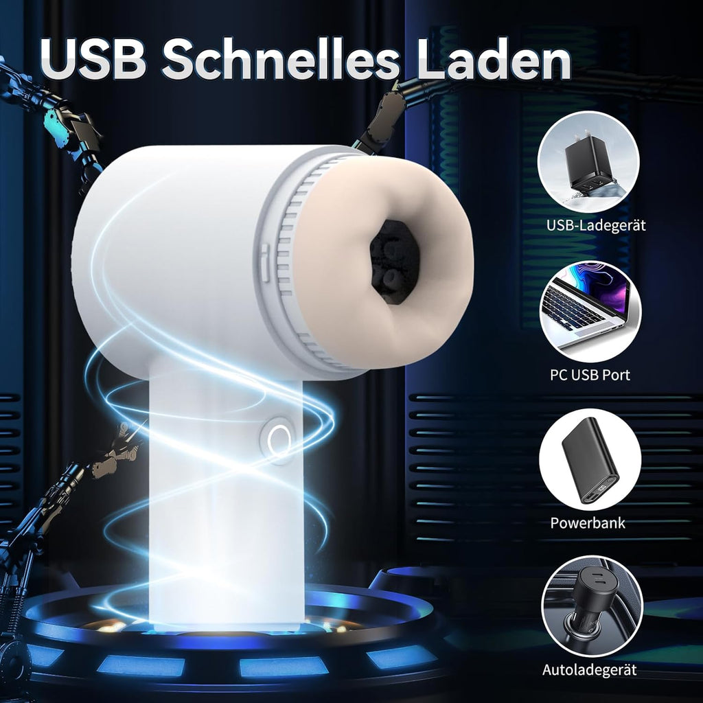 Elektrischer Masturbator Cup 10 Vibration mit 10 Saugmodi Sex Spielzeug für die Männer solo Sex Toys Masturbieren für Männer Taschenmuschi Penis Masturbatoren