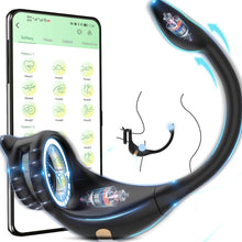 Laden Sie das Bild in den Galerie-Viewer, Penisring Sex Spielzeug für die Männer, Penis Ring Erotik Sex spielzeug für Paare extrem sex, Cockring Erotisches Sexspielzeug für Klitoris, 10 Vibrationsmodi Dual Penisringe Massagegerät mit APP