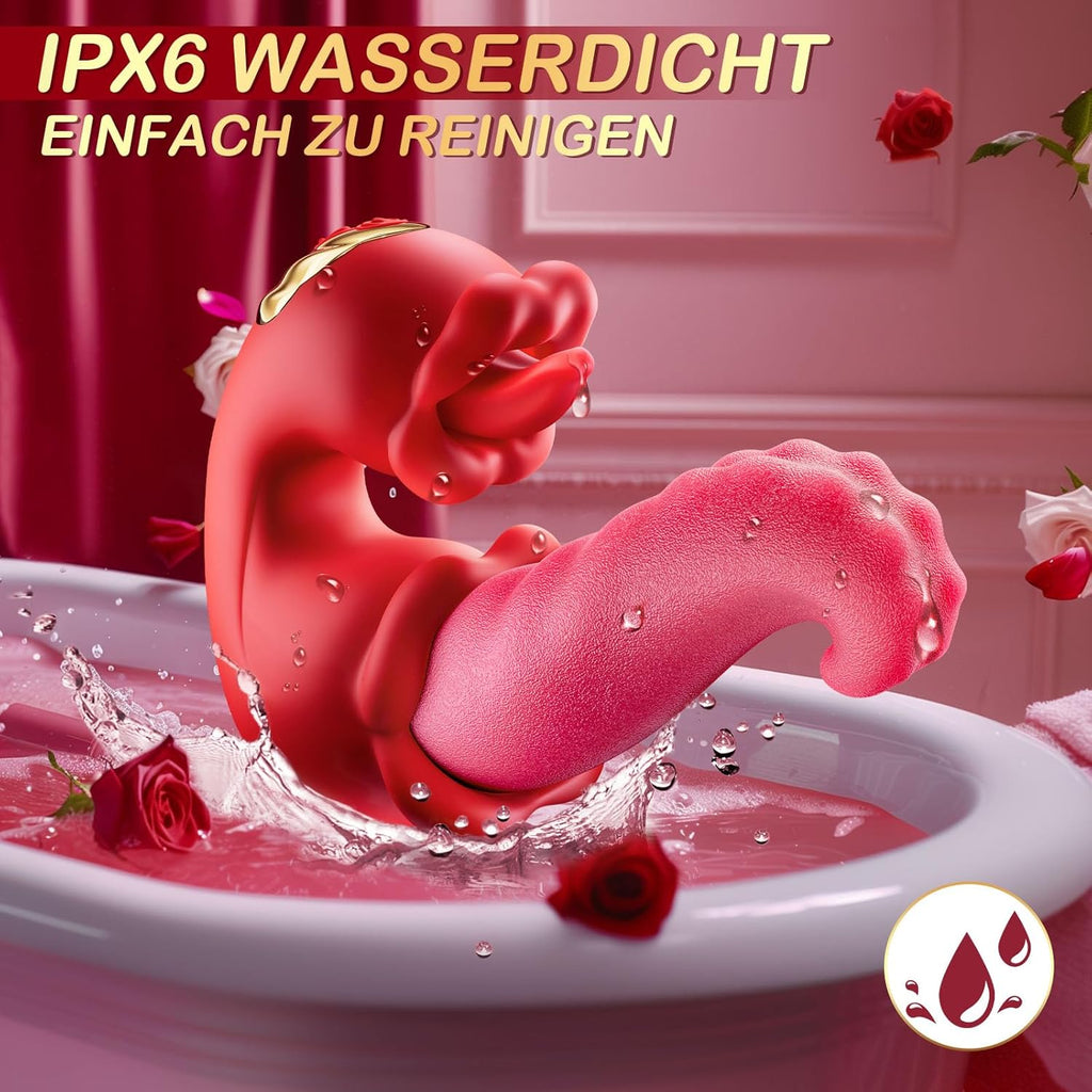 Vibration für frauen Zunge Vibrator, Sex Spielzeug für die Frau 3 in 1 Vibratorensets für frauen klitoris mit 10 Swing Modus sex toys，Sexspielzeug für frauen solo Vibratoren Sex toyset für woman