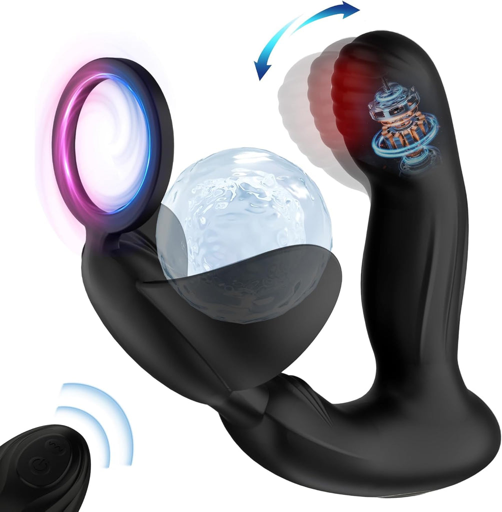 Analvibratoren für Mann Vibratorensets für Männer, Prostata Stimulation Männer mit 10 Schnapp- und Vibrationsmodi Anal Vibrator Analplug für Männer Sex Spielzeug für die Männer Sex Toyset für Man