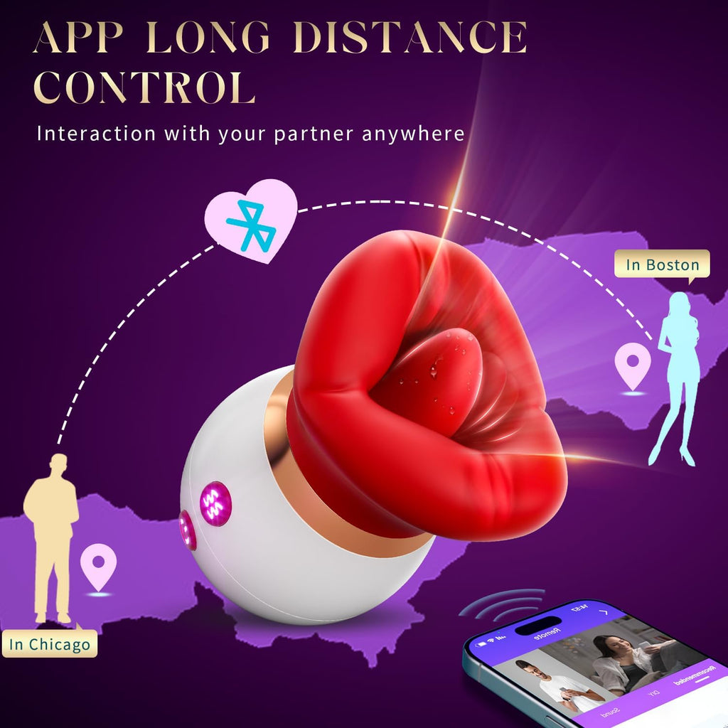 Sauger Vibration für Frauen 360°Rotierende Vibrator Sex Spielzeug für die Frau mit 3 Saugmodi 10 Zungenlecken Sexspielzeug für Klitoris Stimulator Erotik Sex Toys, Sex Spielzeug für die Paare mit APP