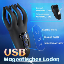 Laden Sie das Bild in den Galerie-Viewer, 10 Vibrations-Knetmodi Sex Spielzeug für die Männer, Penis Trainer Masturbator Vibratorensets für Männer Eichelvibrator Taschenmuschi