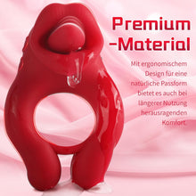 Laden Sie das Bild in den Galerie-Viewer, Penisring Vibrator, Sexspielzeug für die Paare Extrem Penis Vibrator 10 G-Punkt Vibrationsmodi and 10 Zungenlecken Klitoris Stimulator Cock Ring Sex Spielzeug für die Männer Frauen