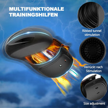 Laden Sie das Bild in den Galerie-Viewer, Elektrische Eichelvibrator,Penis-Vibrator mit einstellbarer Größe,10 Vibrationsmodi Neuer Masturbatoren,Elektrische Masturbatoren Penis Trainer, Männer Eichel Stimulator Silikon Sexspielzeug
