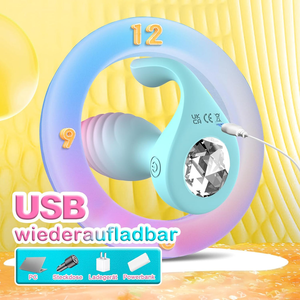 Analplug für Frauen mit Vibration Anal Plug Vibrator, Analvibratoren für Mann Butt Plug Sexspielzeug für Paare mit 10 Vibration Prostata Stimulation Männer Sex Spielzeug für die Männer Buttplug