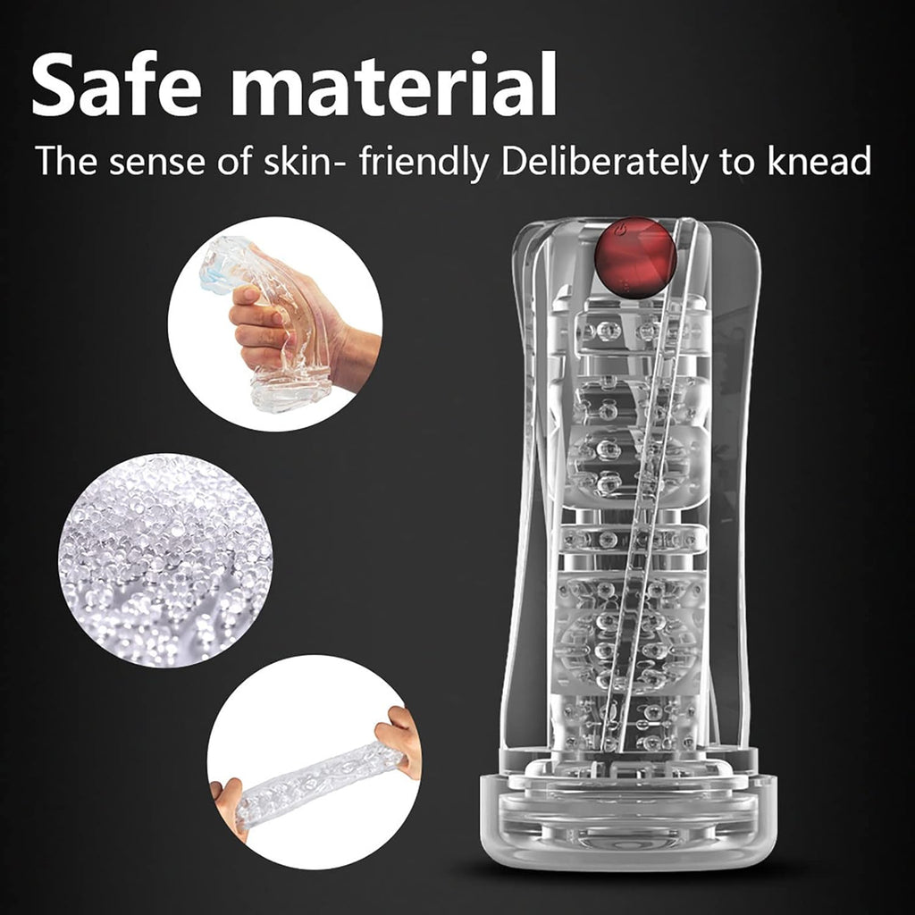 Elektrischer Penistrainer Stroker Blowjob Masturbatoren mit 10 Massagefunktion