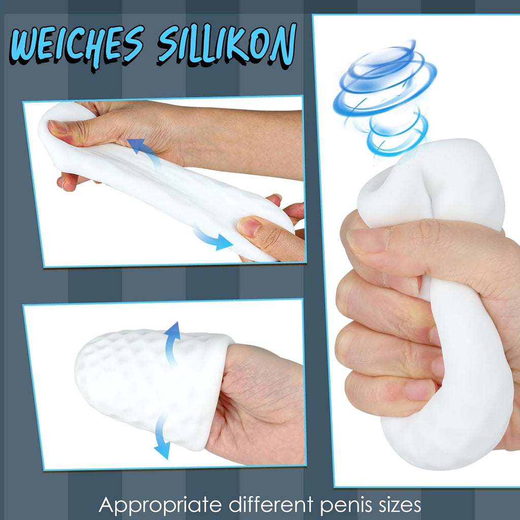 Wiederverwendbare Masturbationshilfe Masturbieren für Männer Sex Spielzeug für die Männer Masturbator Cup Sex Spielzeug Masturbatoren Taschenmuschi 3D Realistisch Pocket Pussy Blowjob Penis Sex Toys