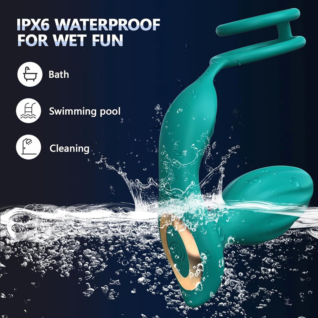 360° Rotierendes Analvibrator-Prostata-Massagegerät mit APP Fernbedienung,Anal Plug Vibratoren 9 Vibrations & 9 Rotationsmodi,Silikon Penisringe Analvibratoren Sexspielzeug für Männer Paare.