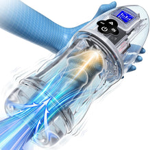 Laden Sie das Bild in den Galerie-Viewer, Elektrischer Masturbator Masturbieren für Männer mit 7 Saugmodi 10 Vibrationen Sex Spielzeug für die Männer Transparent 3D Taschenmuschi Blowjob Masturbatoren Penis Vibrator Trainer Pussy Sexspielzeug
