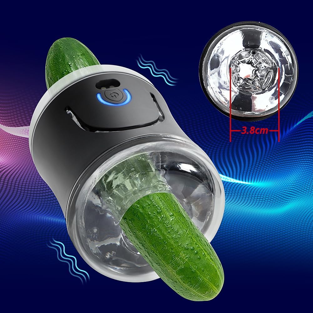 Roluck Elektrische Cup-Masturbatoren, Masturbieren für Männer Sex Spielzeug mit 9 Vibrationsmodi, Handfrei Männer Sex Sexspielzeug ABS + TPE-Material Masturbator Penis Trainingsgerät Masturbation