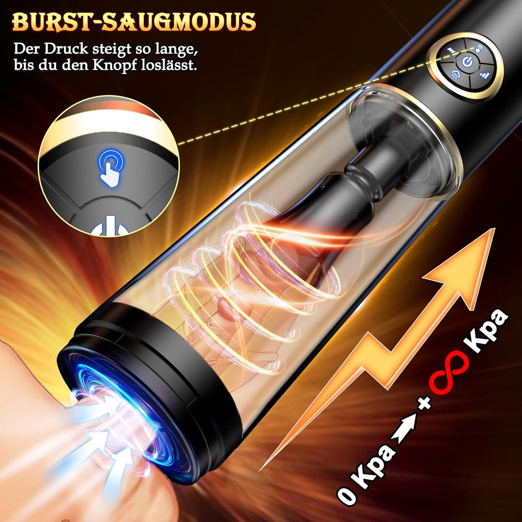 Penispumpe Sex Spielzeug für die Männer - Penis Pumpe Masturbator Erotisches Sexspielzeug, Men solo Penies.verlangerung Vibratorensets Blowjob Toy, Vakuumpumpe Vagina sucking Masturbatoren Elektrisch