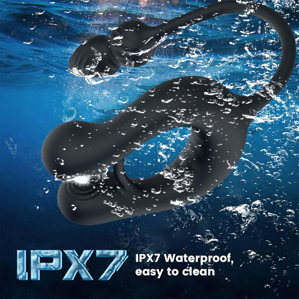 Männlicher Prostata Stimulator Massagegeräte Analvibratoren mit Penisring Analplug für Männer APP Steuerung Analplug 10 Vibrationen und 10 Swing modi Dehnbar Silikon Penisringe Sexspielzeug