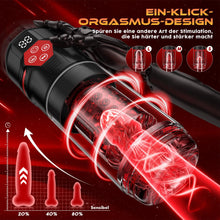 Laden Sie das Bild in den Galerie-Viewer, Elektrischer Masturbator Sex Spielzeug für die Männer,Masturbieren für Männer mit 7 Modi Saugen &amp; Vibrieren &amp; Schieben &amp; Rotieren,Taschenmuschi Realistisch Stimulator 3D Realistischer Vagina,Sex Toy