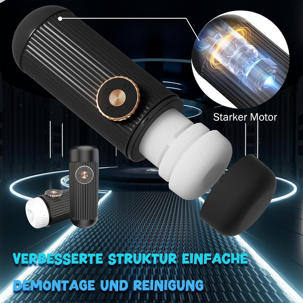 Elektrischer Masturbator Cup, Masturbieren für Männer mit 3 Saugmodi 7 Modi Teleskopfunktion, Sex Spielzeug für die Männer, Masturbieren für Männer, Taschenmuschi Penis Masturbatoren