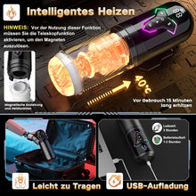 Laden Sie das Bild in den Galerie-Viewer, Beheizter Sex Spielzeug für die Männer Masturbator, Masturbieren für Männer 10 Vibrations &amp; 7 Stoß &amp; 5 Saugmodi, Zungenleck Taschenmuschi Sexspielzeug Masturbatoren, App-Steuerung Sex Toys Penispumpe