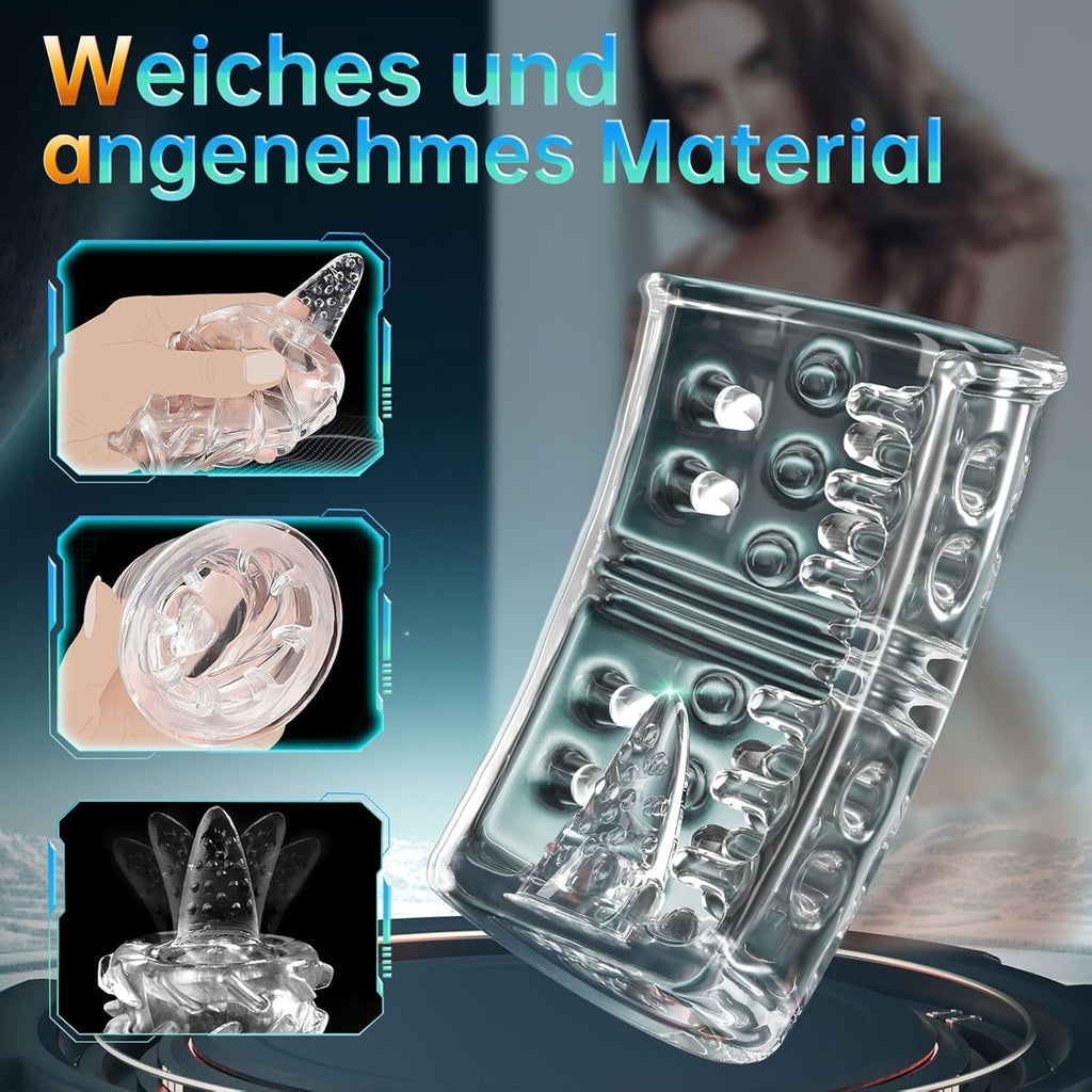 Elektrischer Masturbator Cup,Masturbieren für Männer mit 7Saugmodi und 7Rotationsmodi,Sex Spielzeug 3D Vagina Pocket pussy Sex toys Sexspielzeug Solo IPX7 Blowjob Muschi Sex spielzeug für die männer