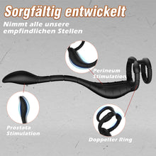 Laden Sie das Bild in den Galerie-Viewer, Prostata Stimulation Männer mit Penisring &amp; verlängerte Analvibratoren Sex Spielzeug für die Männer mit APP Vibratorensets für Männer 9 Vibrationsmodi Analplug Sex Spielzeug für die Paare