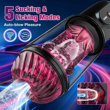 Laden Sie das Bild in den Galerie-Viewer, Elektrischer Masturbator Masturbieren Sex Spielzeug für Männer 5 Teleskop 5 Rotierend 5 Saugen, Vibratorensets APP Fernbedienung Vagina Pussy Sex Toys Penispumpe, Masturbatoren Taschenmuschi