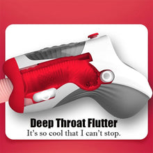 Laden Sie das Bild in den Galerie-Viewer, Vakuum Beheizter Deepthroat Control Oralsex-Masturbator mit 7 Vibrations- und 3 Saugmodi