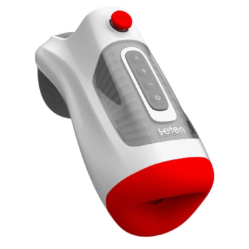 Vakuum Beheizter Deepthroat Control Oralsex-Masturbator mit 7 Vibrations- und 3 Saugmodi