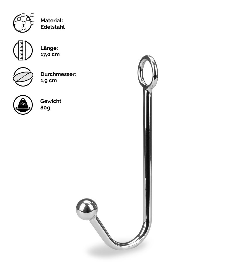 Analhaken mit kleiner Kugel Hooky