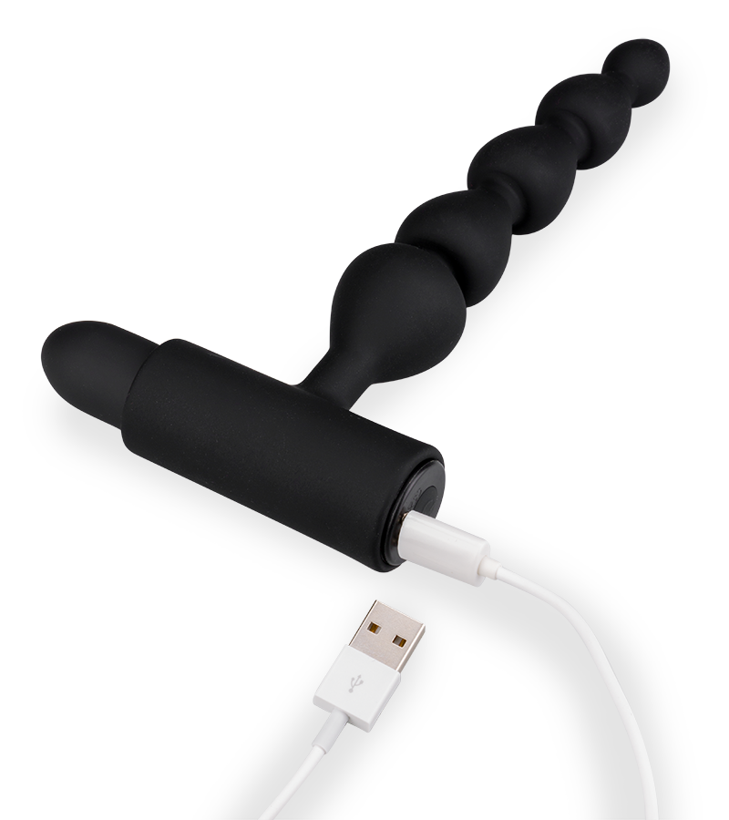 Analkette mit Vibration und 5 Kugeln Bead