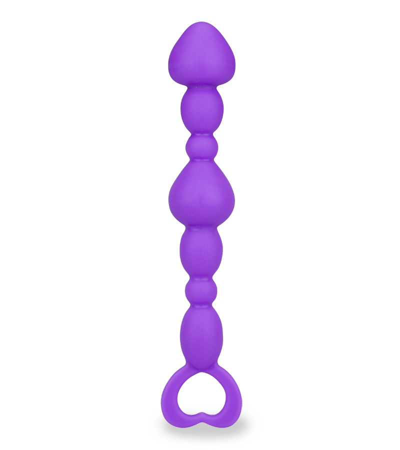 Analperlen in Violett