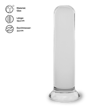 Laden Sie das Bild in den Galerie-Viewer, Analplug aus Glas 15,5 cm
