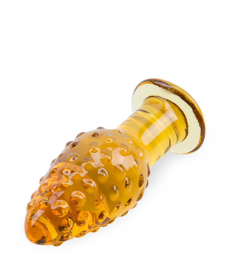 Analplug aus Glas Pineapple