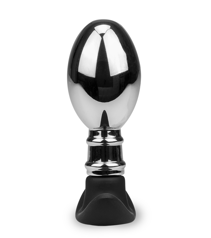 Analplug aus Stahl und Silikon Smash