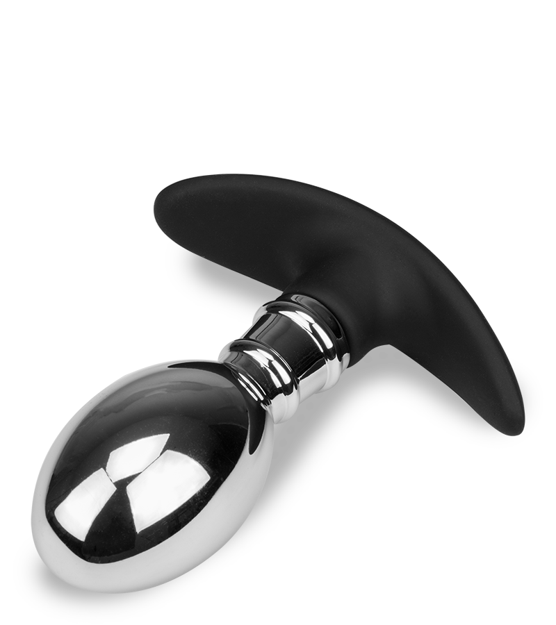 Analplug aus Stahl und Silikon Smash