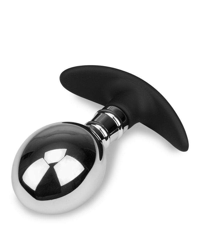 Analplug aus Stahl und Silikon Smash