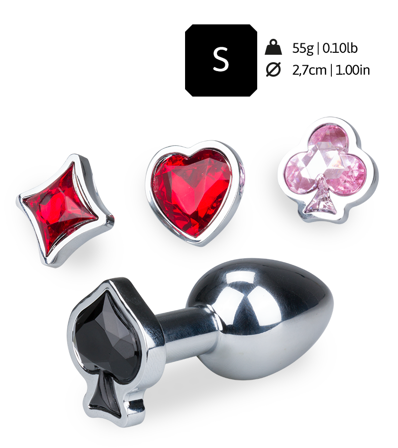 Analplug mit 4 austauschbaren Schmucksteinen Symbols